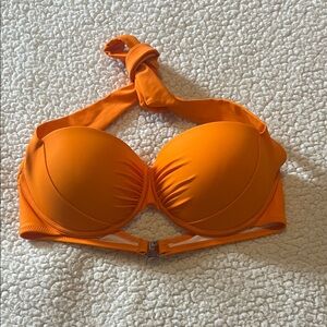 Source Unknown Bright Orange Bikini Top